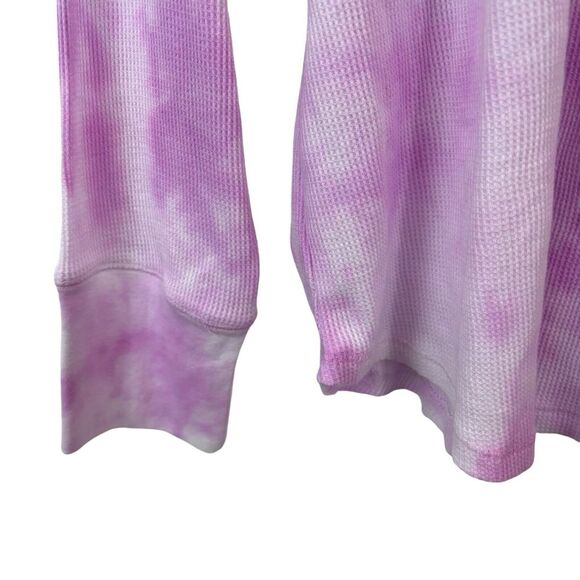 Calvin Klein Performance Womens Top Waffle Knit Turtleneck Tie Dye Pink Plus 3X - Picture 5 of 10